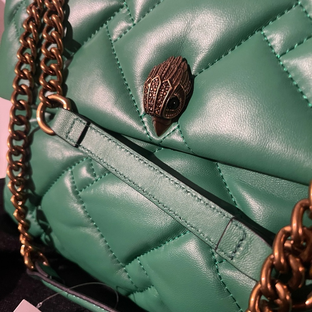 NWT- Kurt Geiger XXL Kensington-Green Soft Leather